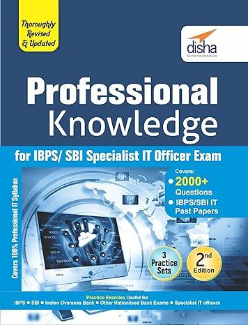 Professional Knowledge for IBPS/ SBI Specialist IT Officer Exam
