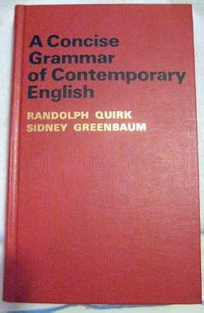 A Concise Grammar of Contemporary English